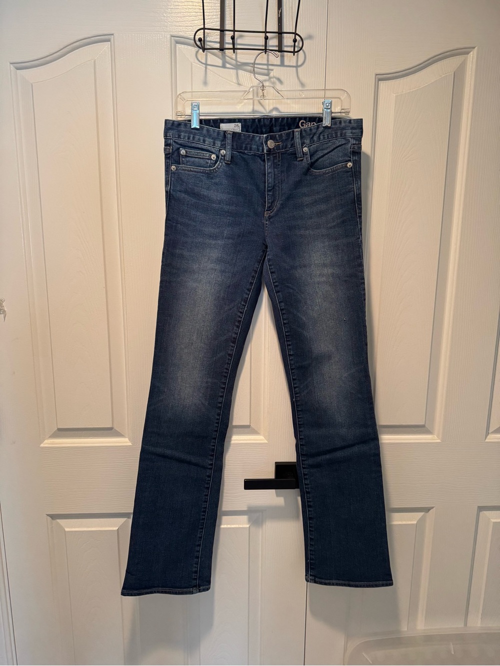 Gap Women's Perfect Boot Dark Blue Denim Jeans - Classic High Waist